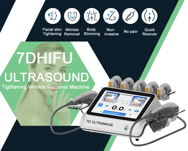 Portable 7d hifu ultrasound face lift skin tightening machine for sale