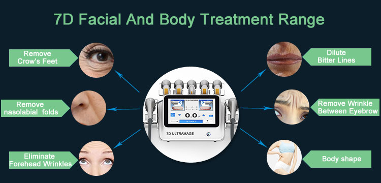 Portable 7d hifu ultrasound face lift skin tightening machine for sale