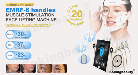 6 handles RF beauty machine