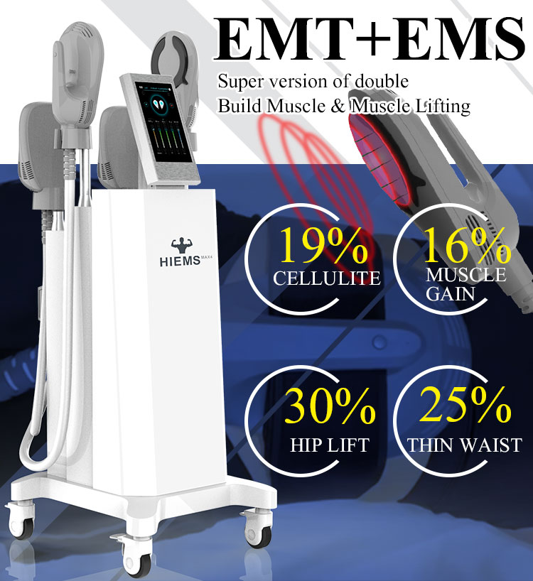 4 handles hiemt ems emt body sculpting machine