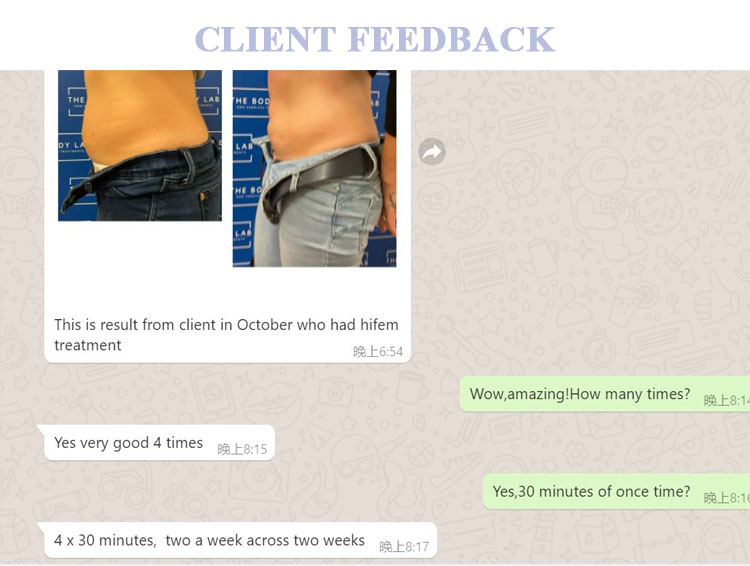 client feedback of hiemt ems