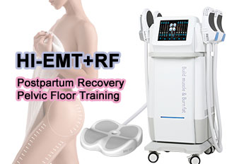 Vertical hiemt rf ems body sculpting machine