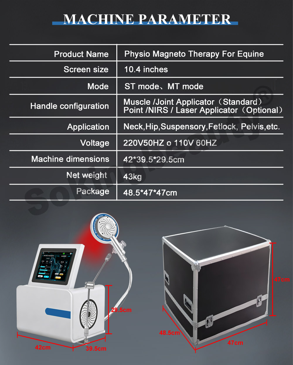 non‑invasive equine muscle recovery pemf device