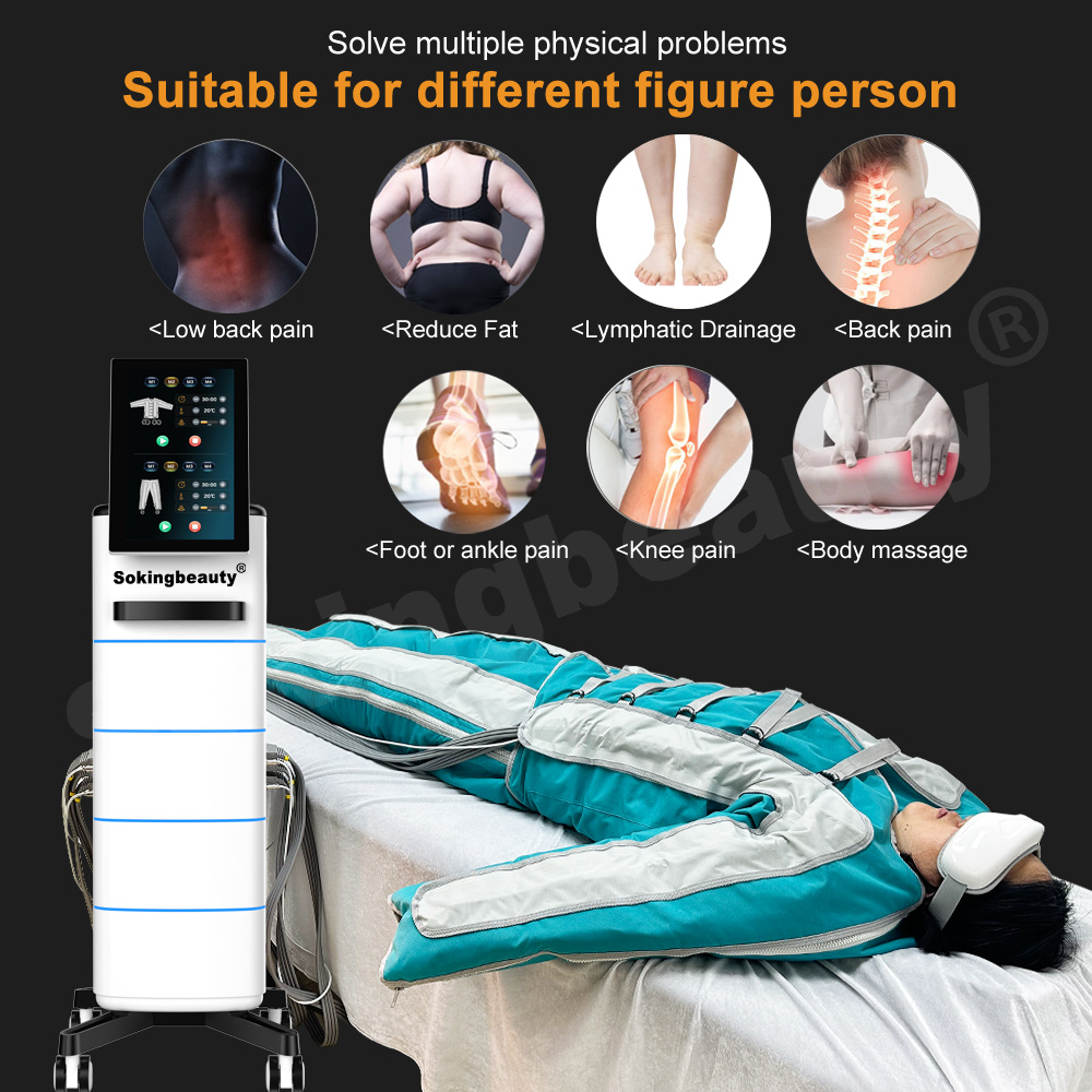 dual control Full‑Body massage Pressotherapy machine