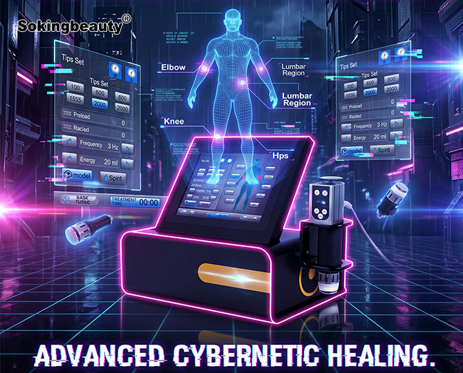Shock Wave Magnetic Electronic Therapy Device
