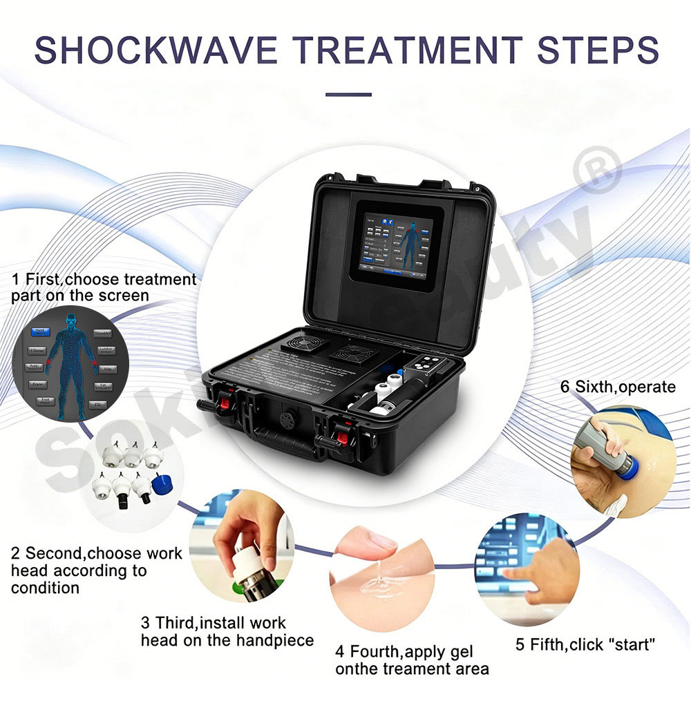 Shockwave massage therapy equipment