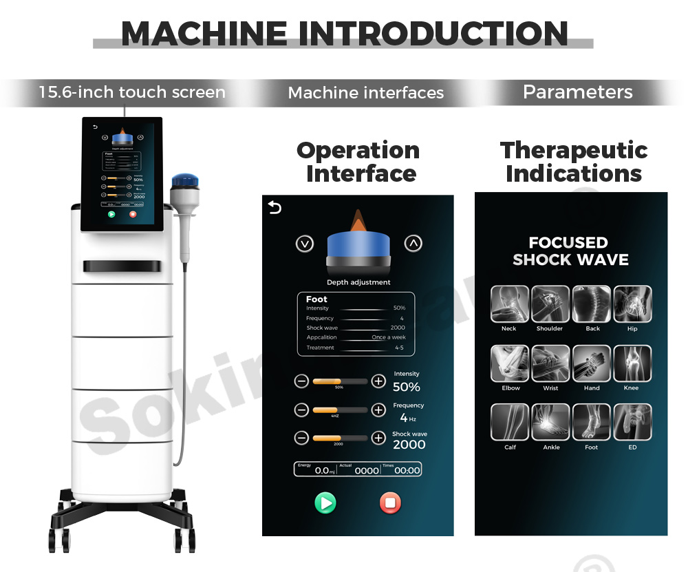 floor‑standing focused shockwave wellness machine