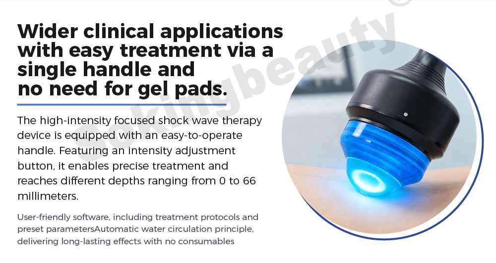 vertical focused shockwave device