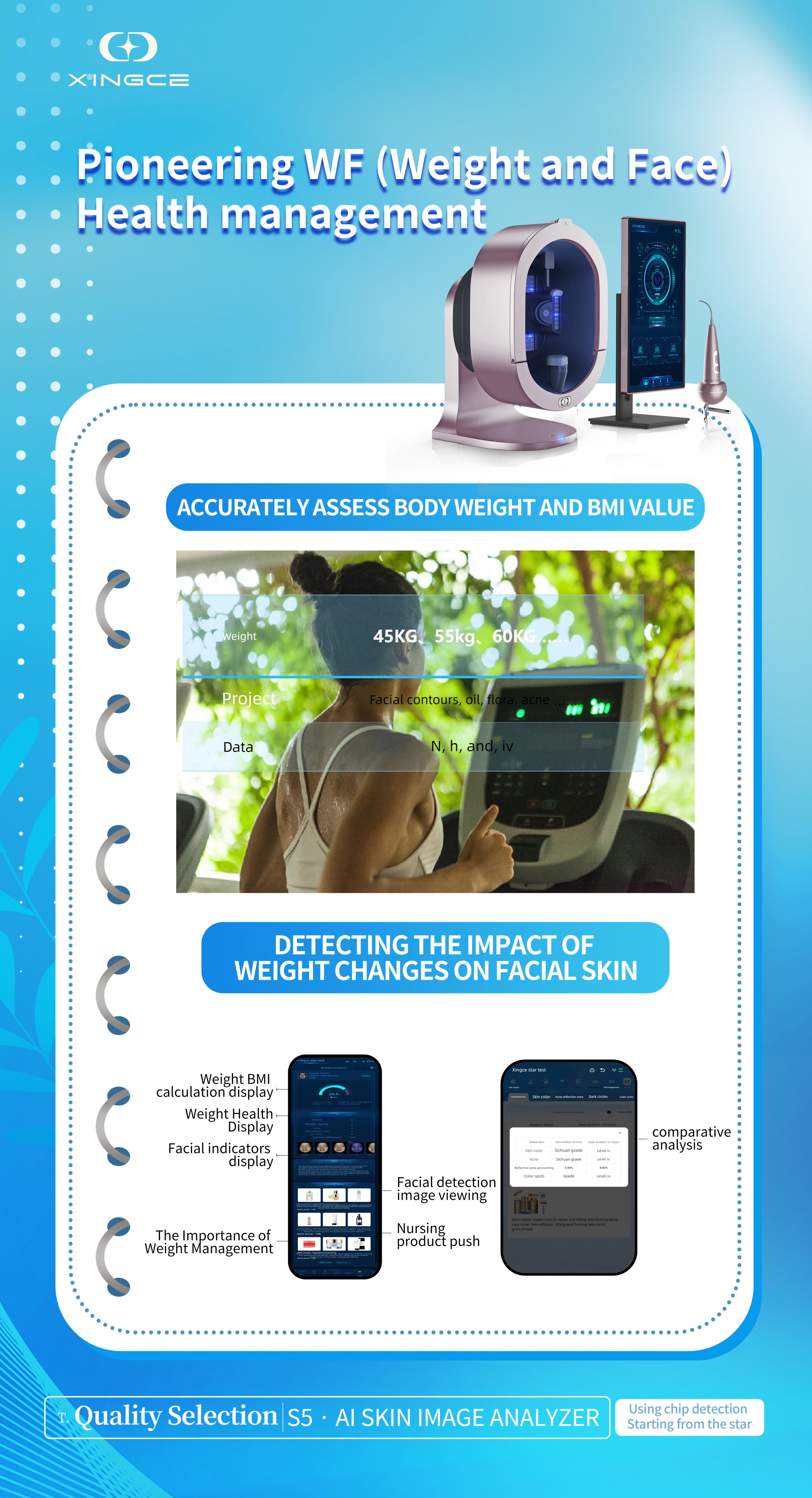 s5 ai skin image analyzer machine