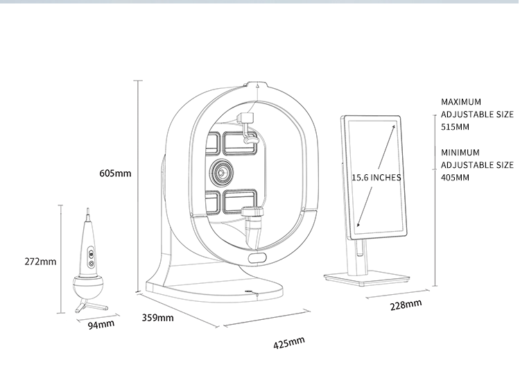 facial test analysis x5 pro machine