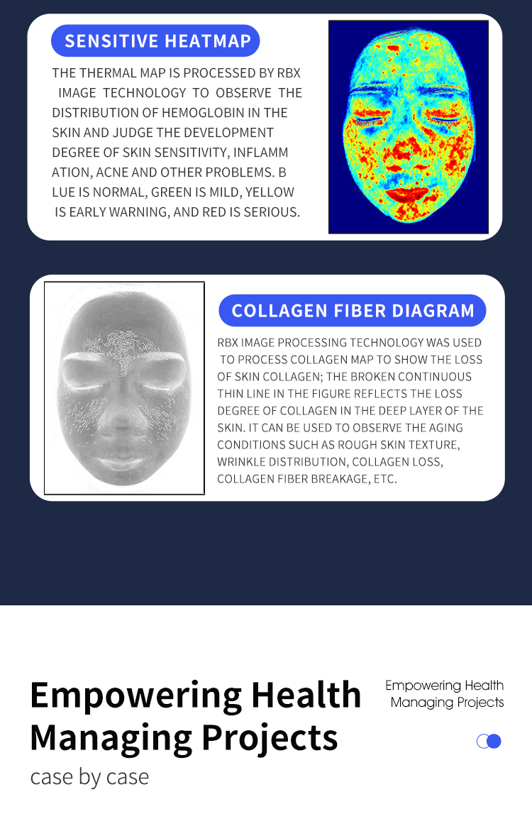 facial test analysis x5 pro machine