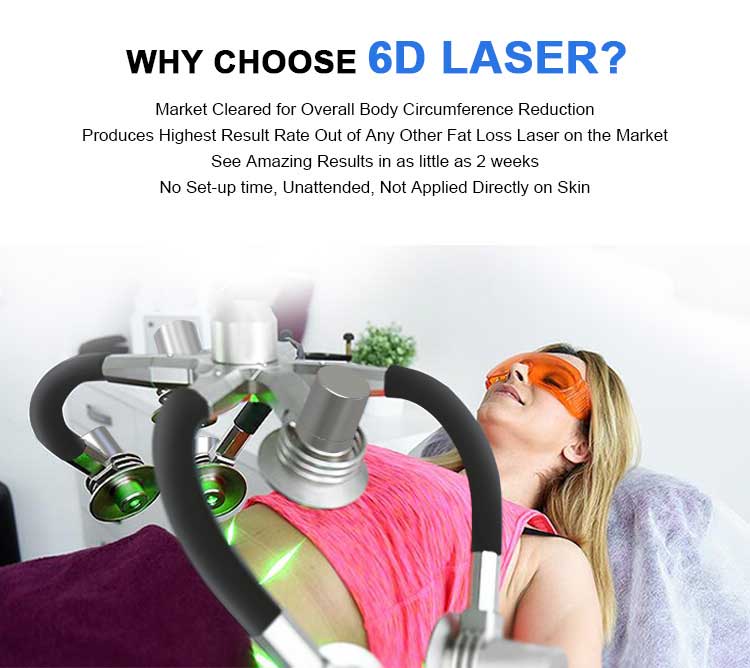 2021 Machine Fats Removal 6D Laser 532 Slim Green Llaser Fat Burning Laser Shape System
