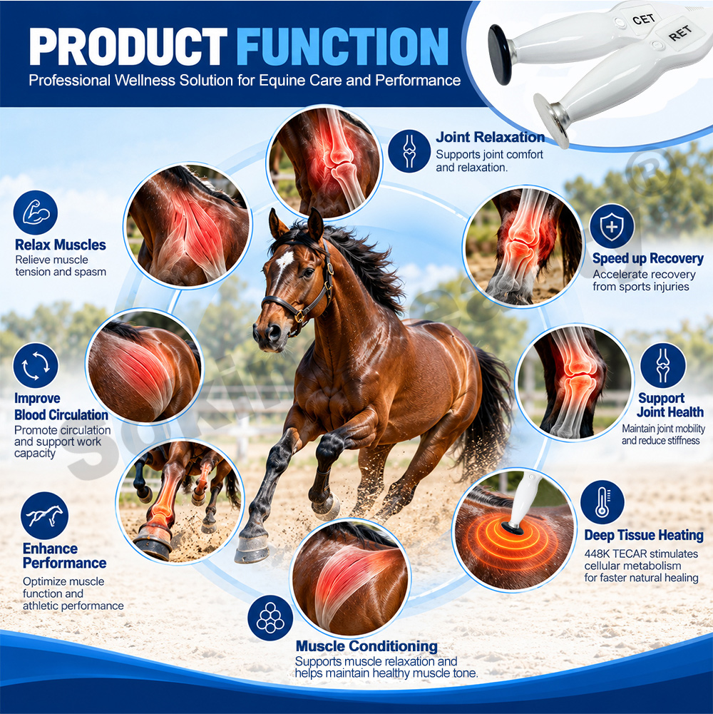 448khz cet ret equine suitcase tecar machine