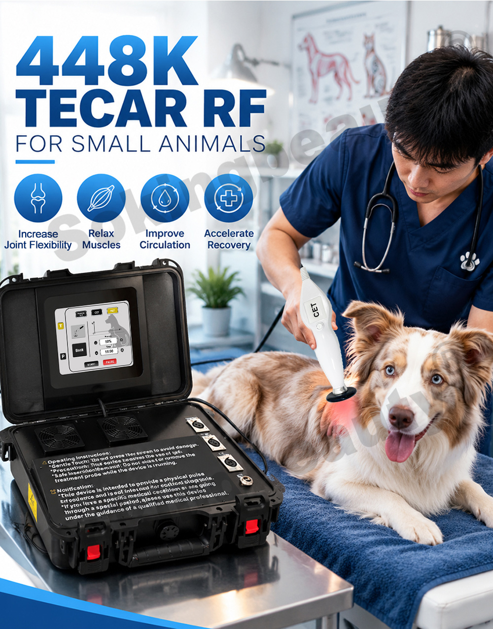 oem suitcase equine tecar device