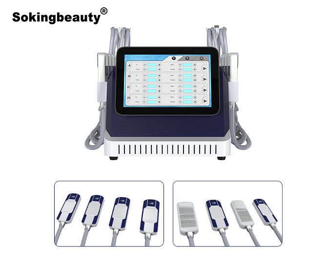 Cryo fat freezing EMS device