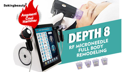 Fractional RF microneedle device