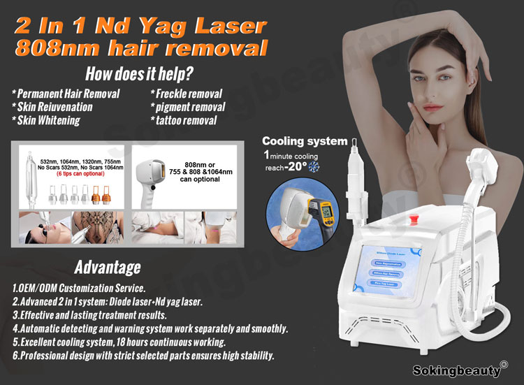Diode laser tattoo removal equipment