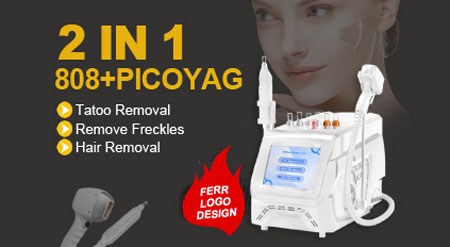 Dual handle diode laser machine
