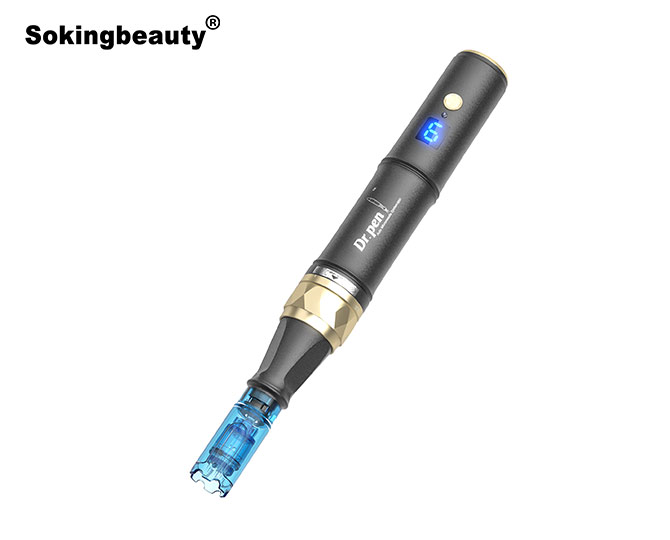 LED microneedling pen