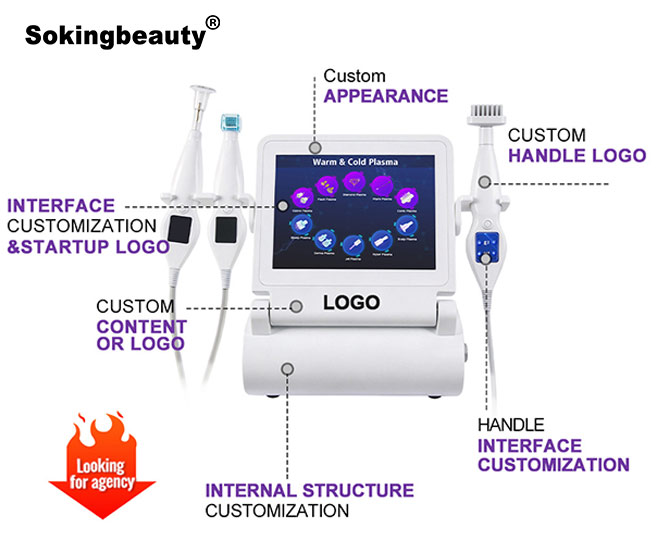 Salon 10 In 1 Hot Cold Plasma device