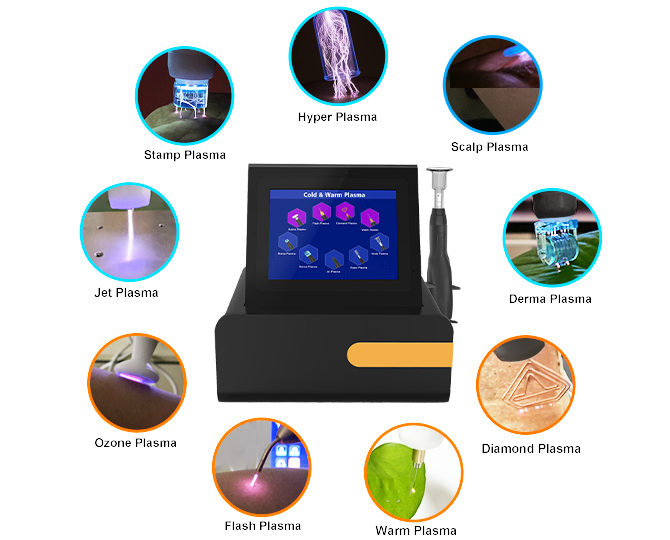 skincare 9 in 1 cold hot plasma device